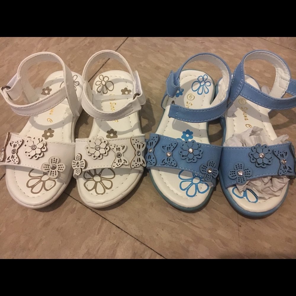 2 girl sandals size 6 for $20!